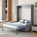 Full Size Grey Murphy Bed with Loveseat Sofa P6139