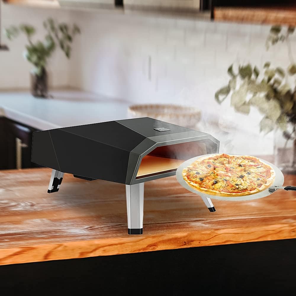Outdoor Gas Pizza Oven with Pizza Stone and Pizza Peel Y428116