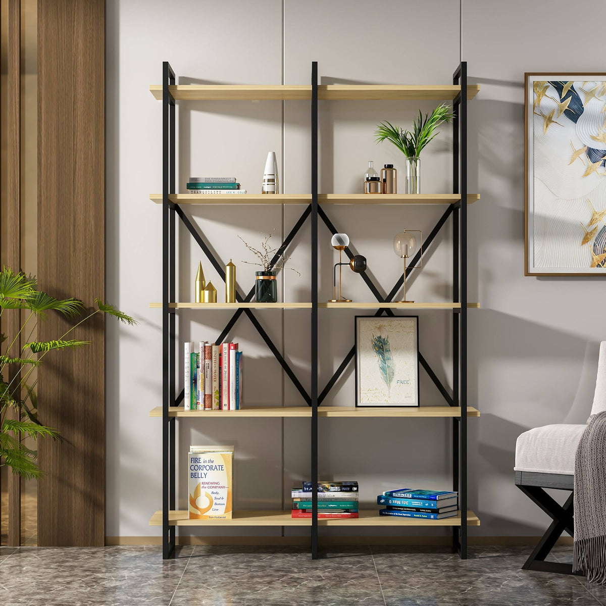 Modern Bookcase H458