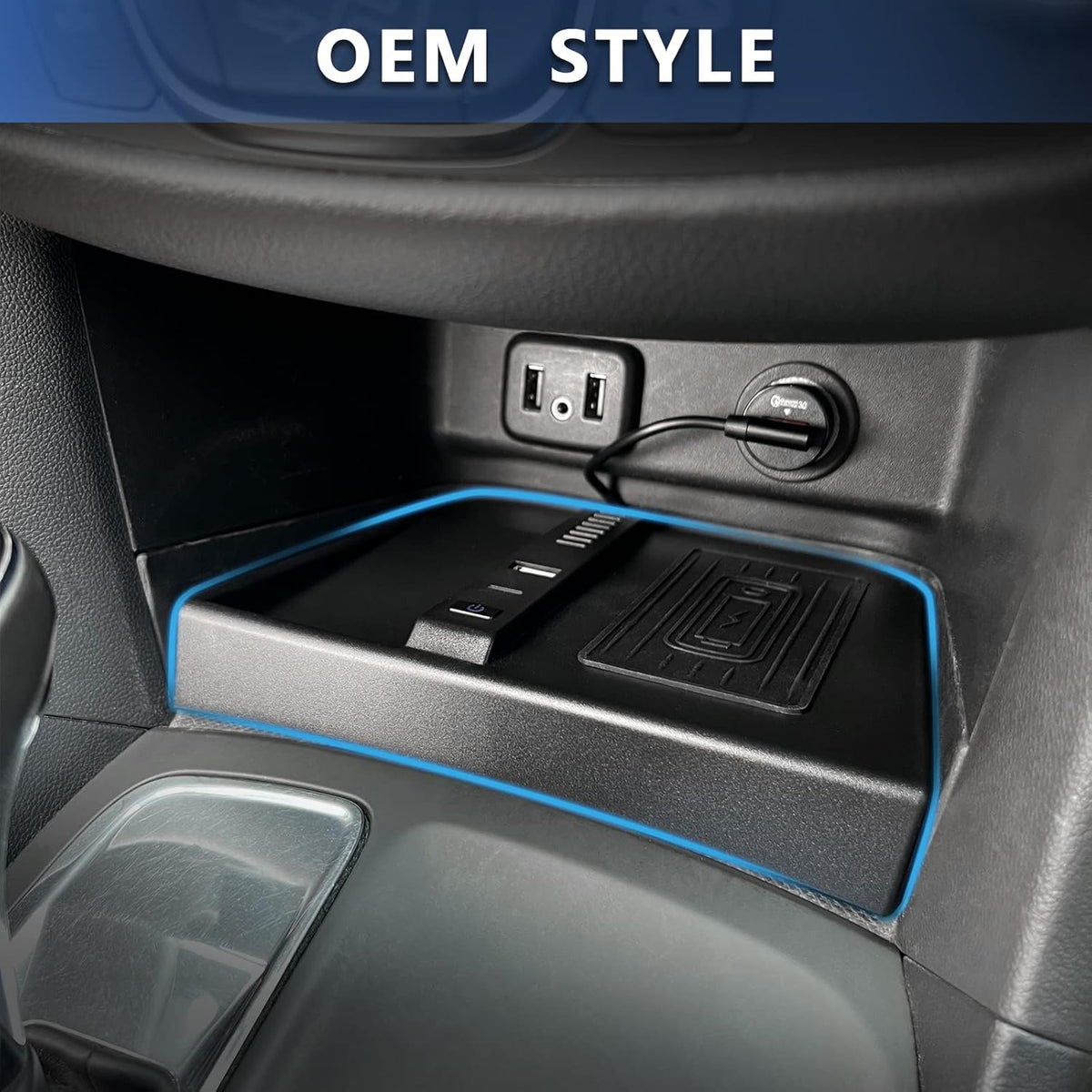 Wireless Charging Center Console Organizer D34305