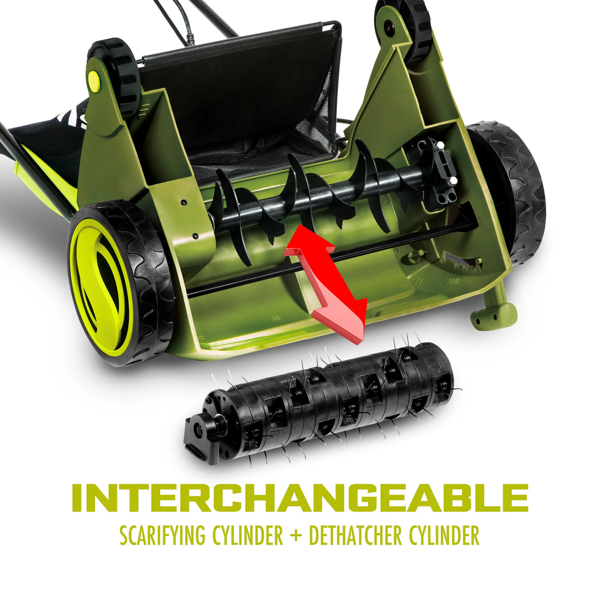Electric 12.6-inch Lawn Dethatcher + Scarifier with Collection Bag A989666