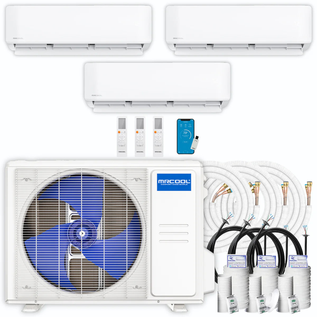27,000 BTU 3 Zone Ductless Air Conditioner and Heat Pump N626309