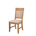 Wooden Side Chair Set Of 2 Natural Brown And Beige J91223