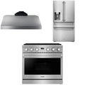 36 Gas Range, Range Hood and Refrigerator L94797