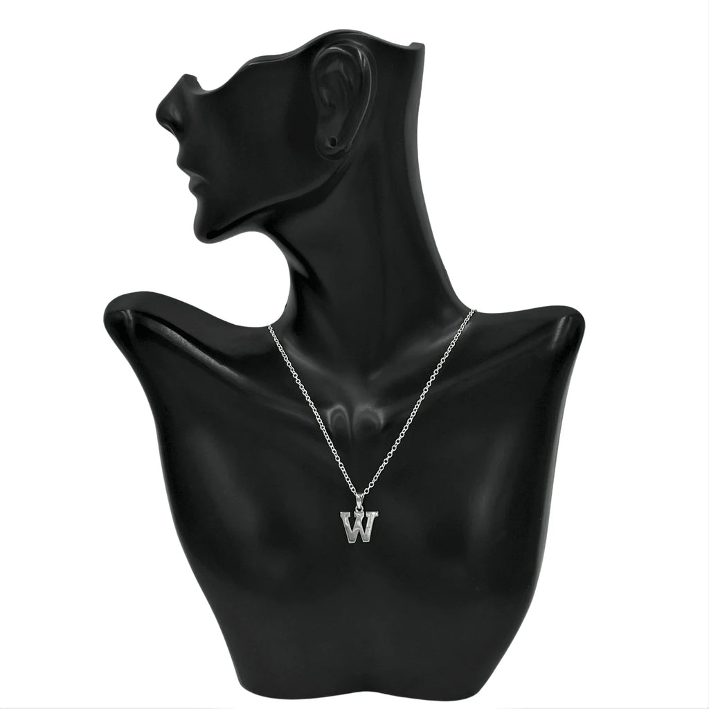 W Initial Pendant Necklace 925 Sterling Silver W105375