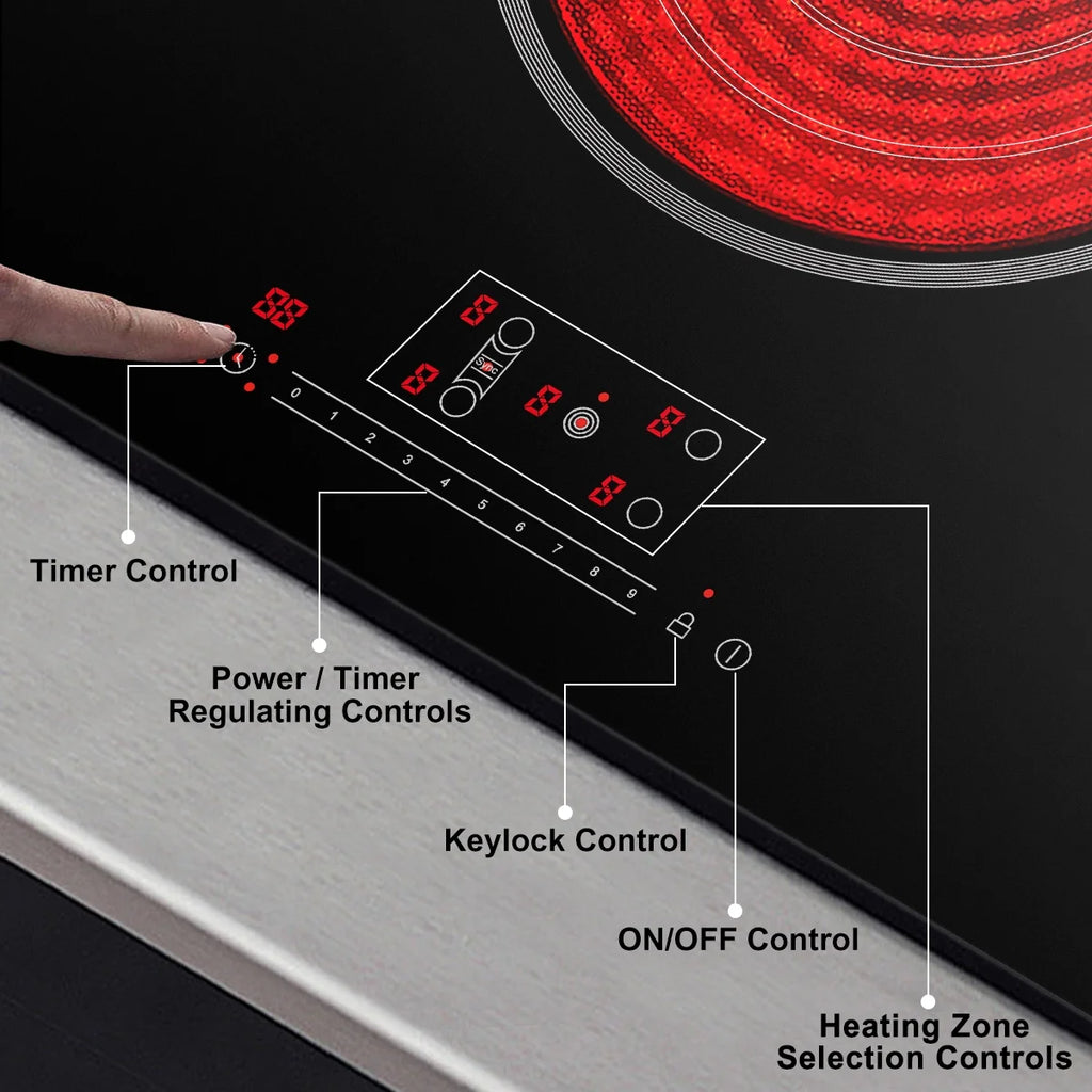 36in 5 Elements Black Radiant Electric Cooktop I45279
