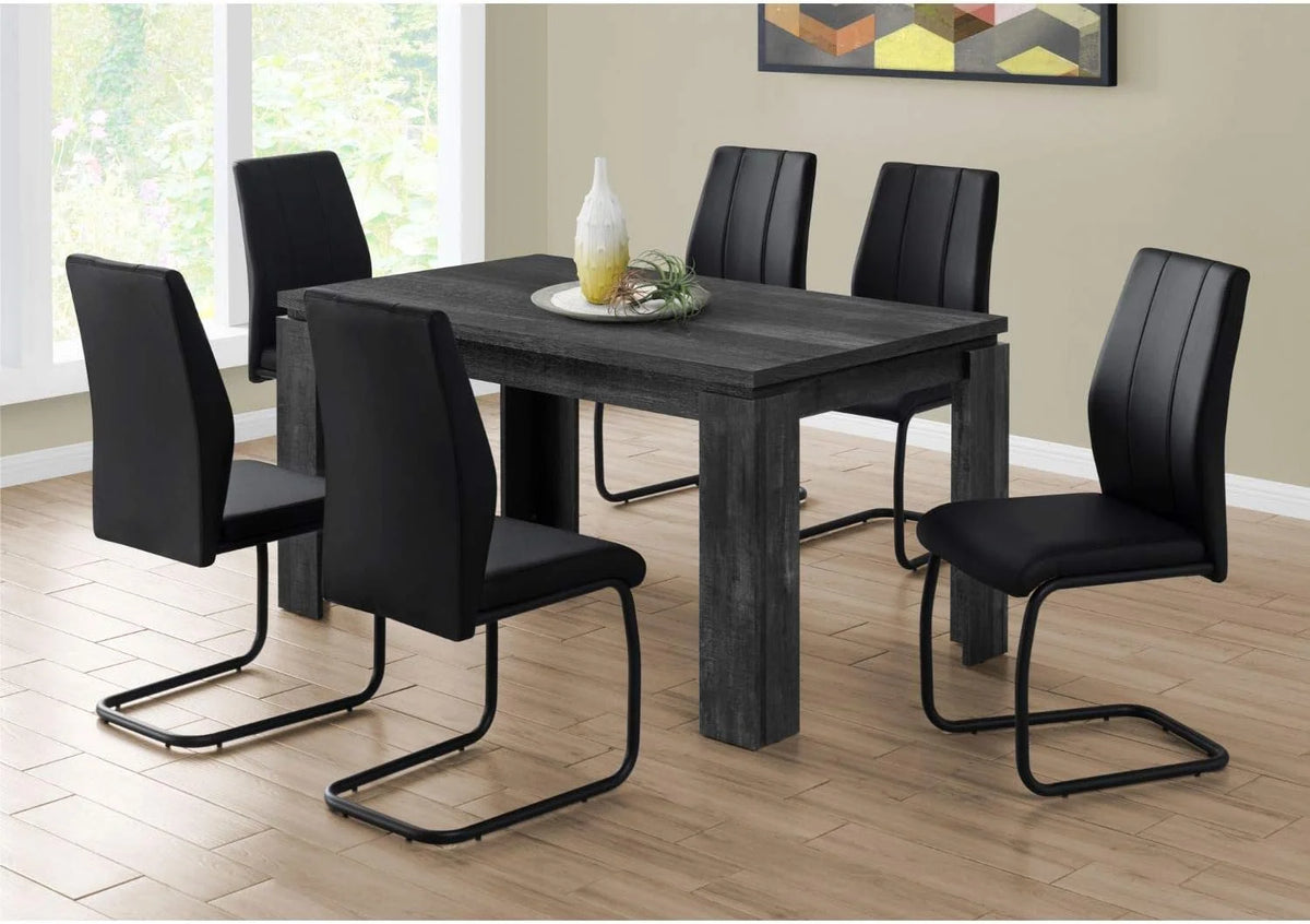 Black Wood-Look Dining Table Y6473