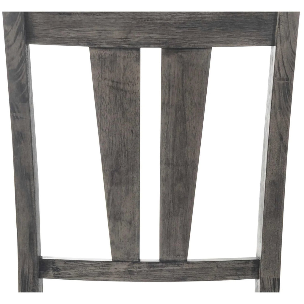 Gray Faux Leather Dining Chair Set of 2 P98595