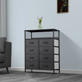 8 Drawer Fabric Dresser with Shelves R579