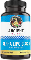 Alpha Lipoic Acid Supplement 600mg 60 Vegan Capsules S532362