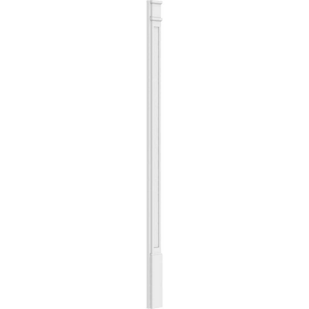 Flat Panel PVC Pilaster with Decorative Capital & Base (Pair) H18872
