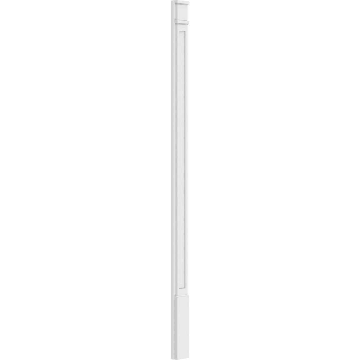 Flat Panel PVC Pilaster with Decorative Capital & Base (Pair) H18872