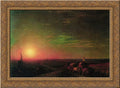 Gold Ornate Wood Framed Canvas Art B323