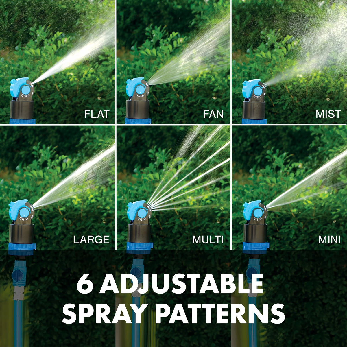 Telescoping Tripod Lawn & Garden Sprinkler, 6 Spray Patterns K9237