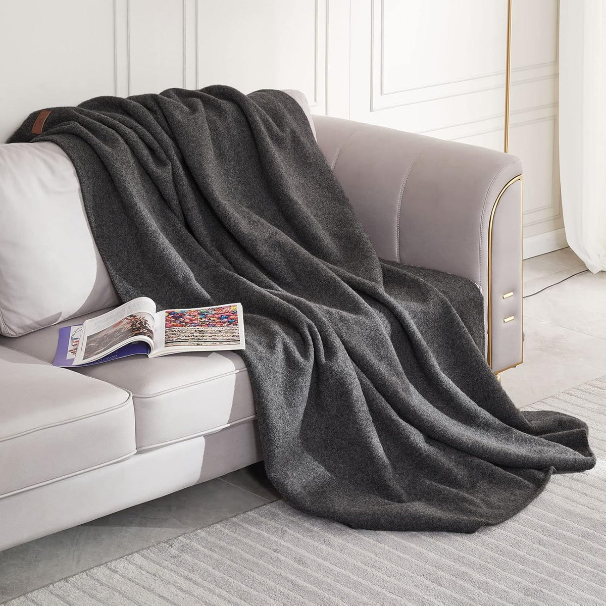 Merino Wool 60×80Inches Throw Blanket J84061