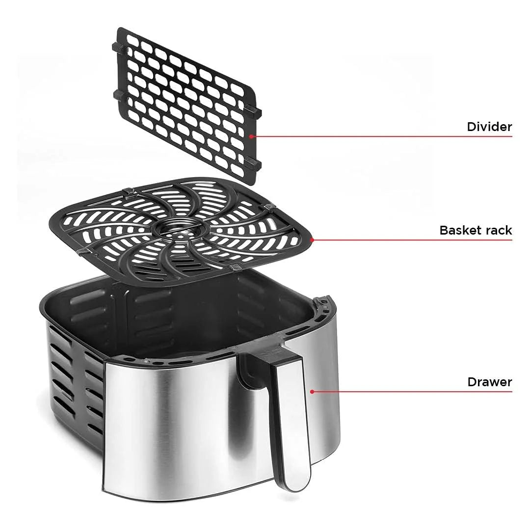 8 Qt Nonstick Stainless Steel Air Fryer V6425