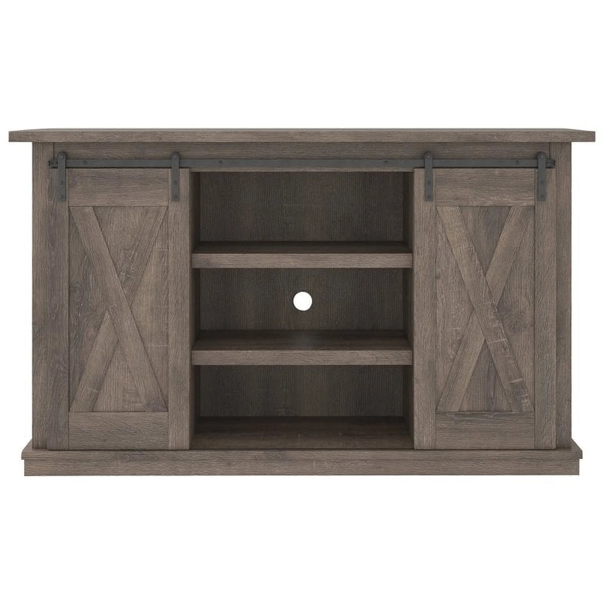 54" Gray Wood TV Stand J932