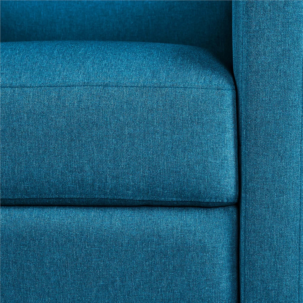 Blue Fabric Recliner Set of 2 T369853