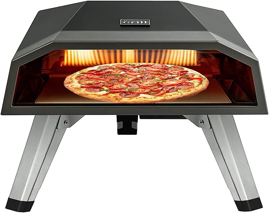 Outdoor Gas Pizza Oven with Pizza Stone and Pizza Peel Y428116