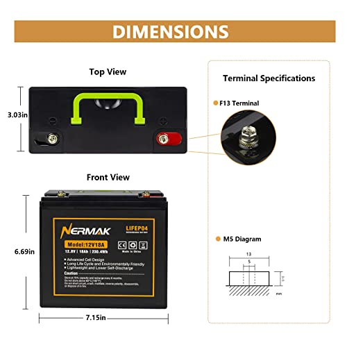 12V 10Ah LiFePO4 Deep Cycle Battery 2 Pack A919