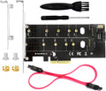 M Key M.2 NVMe SSD to PCIe 3.0 x4 Adapter Card with Low Profile Bracket B3751