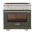 36 5.2 cu. ft. Propane Gas Range Olive Green H667481