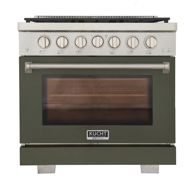 36 5.2 cu. ft. Propane Gas Range Olive Green H667481