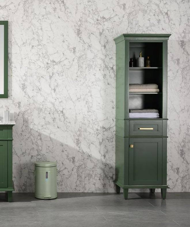 Green Linen Cabinet F9015