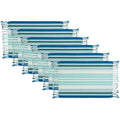 Stripe Fringed Placemat Set of 6 M546