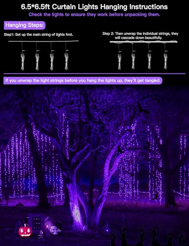 200 Led Warm White Curtain Lights N140375