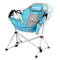 Folding Aluminum Adjustable Hammock Camping Chair with Pillow Cup Holder Carry Bag O242419