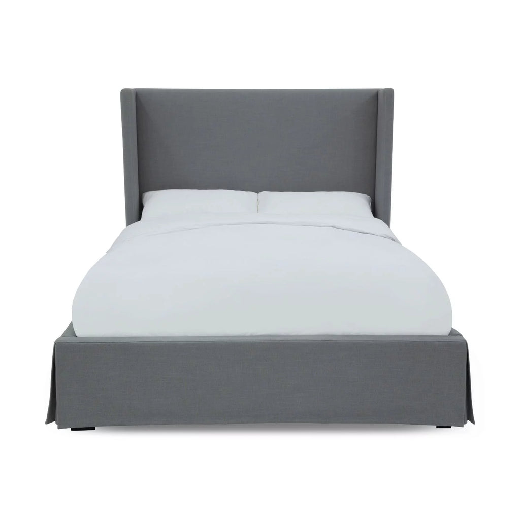 Queen Upholstered Storage Panel Bed L58695