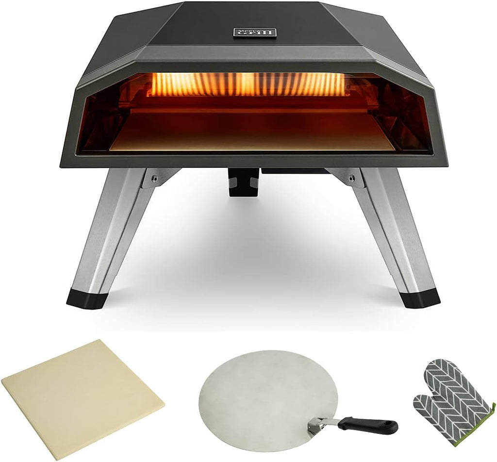 Outdoor Gas Pizza Oven with Pizza Stone and Pizza Peel Y428116