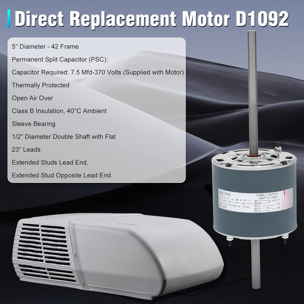 RV AC Fan Motor L10760
