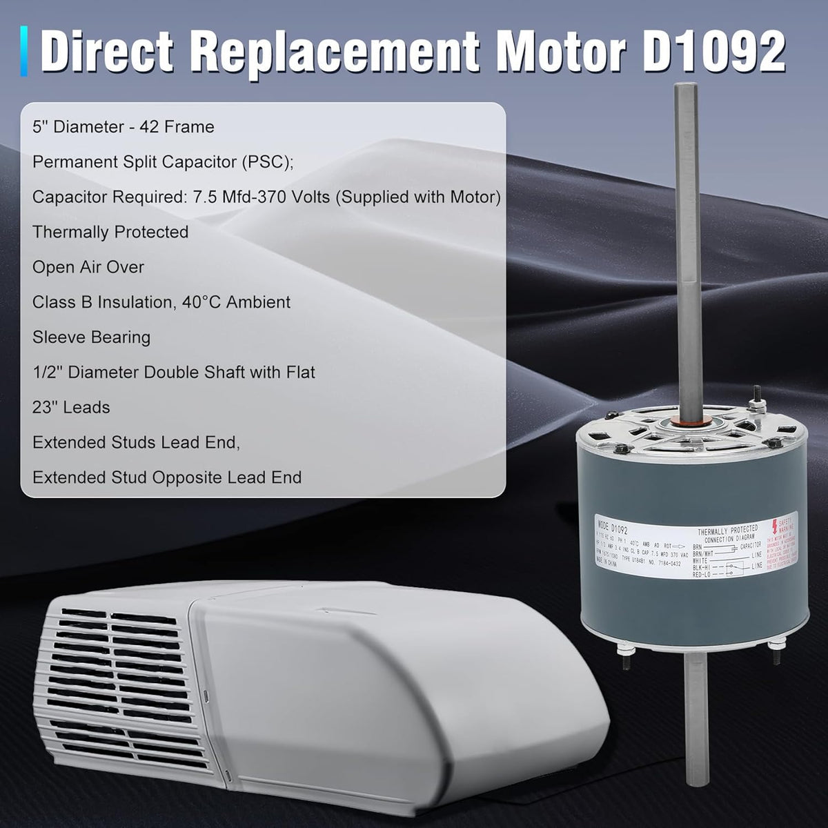 RV AC Fan Motor L10760