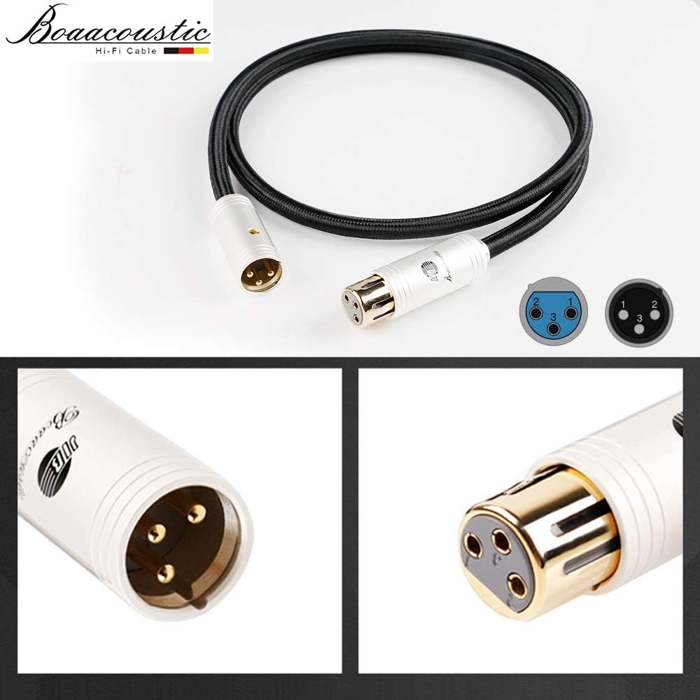 Balanced XLR Male to XLR Female Microphone Cable 5ft (2 Cable) T7304