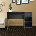 Black Computer Desk with Keyboard Tray V3604