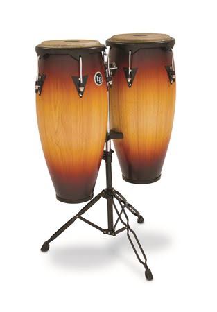Congas with Bongos and Mounting Bracket Q286