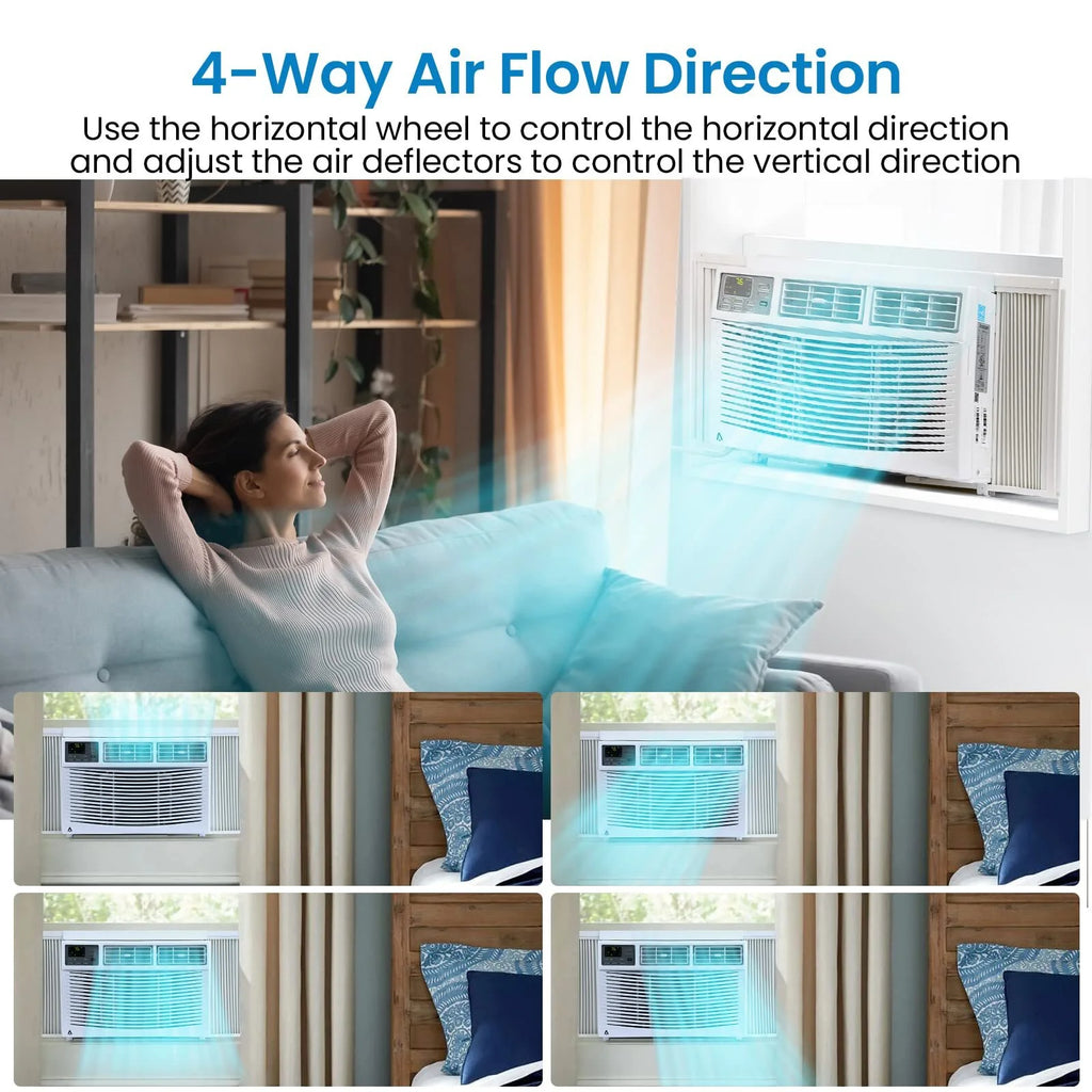 White 6,000 BTU Window-Mounted Air Conditioner N163