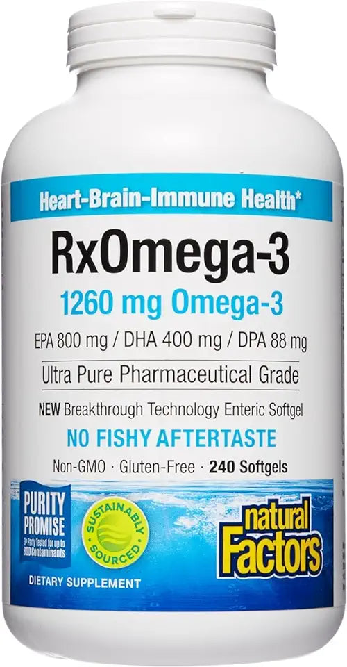 Pharmaceutical Grade Fish Oil 1260 mg 240 Count W590