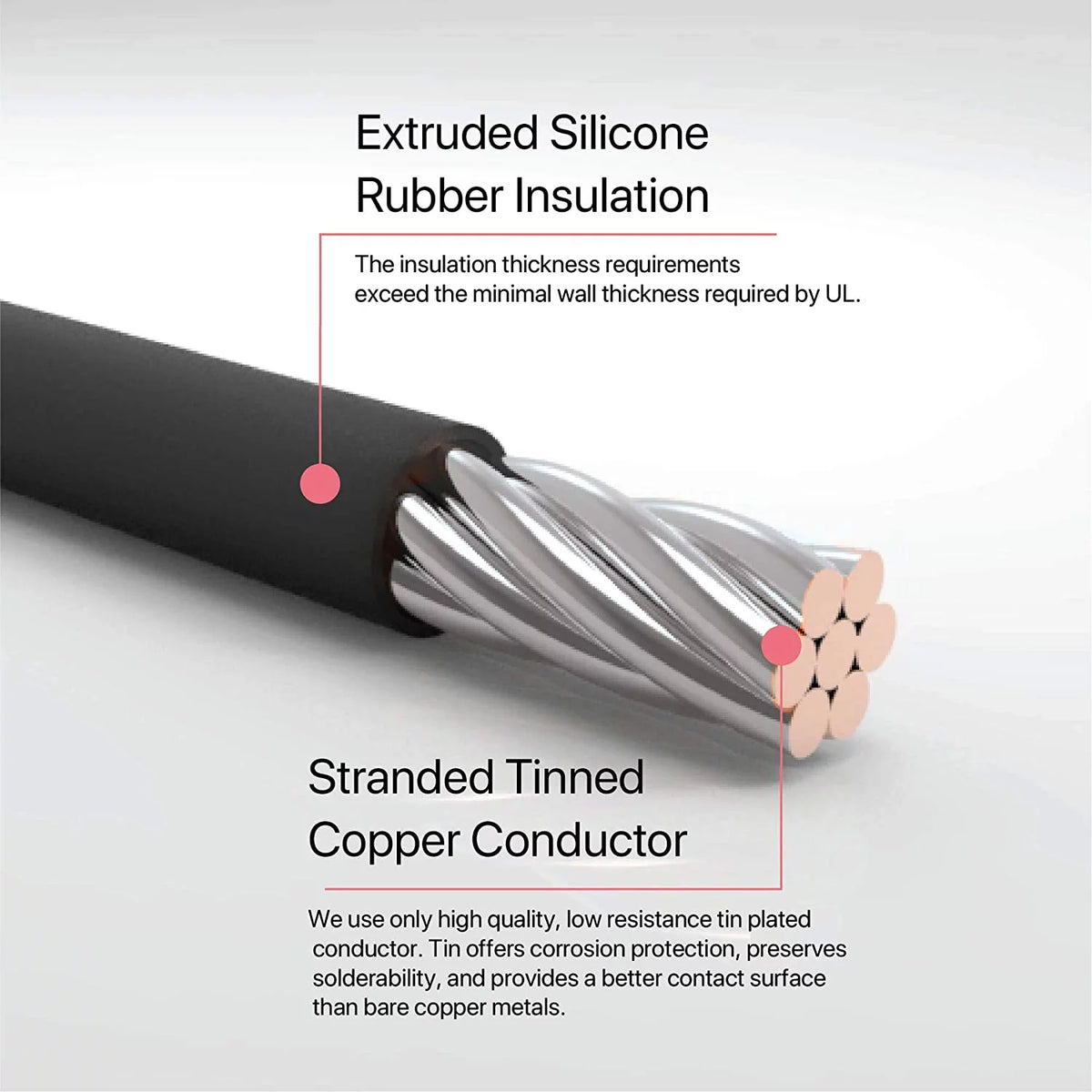 14 Gauge Black Silicone Wire 50 Ft H89059