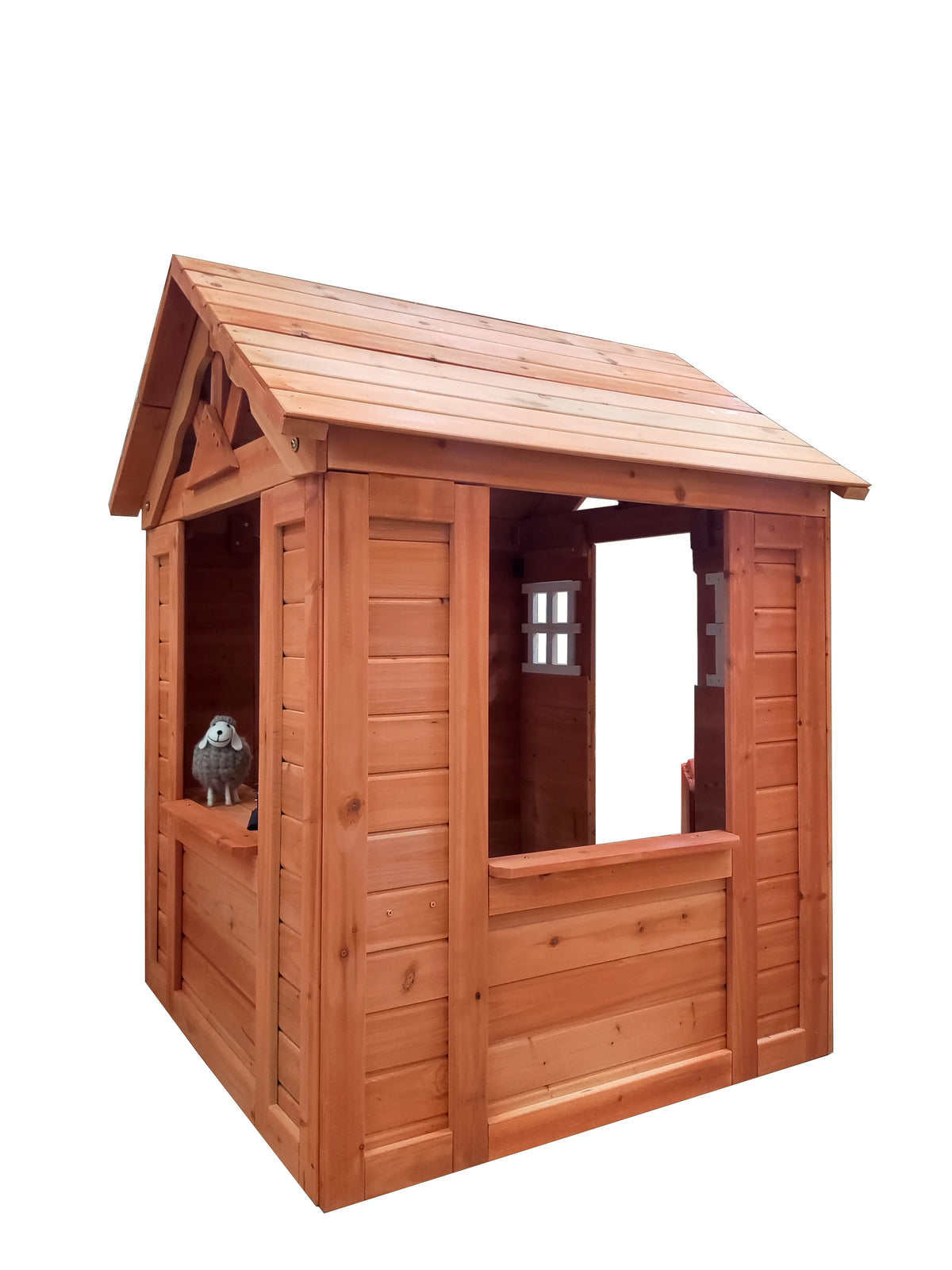 Wooden Kids Playhouse with Service Stations P467214