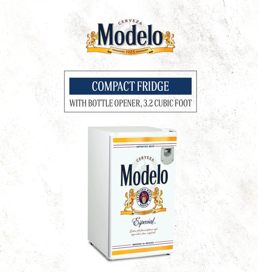 Compact Fridge with Bottle Opener, 90 L 3.2 Cubic Foot O897