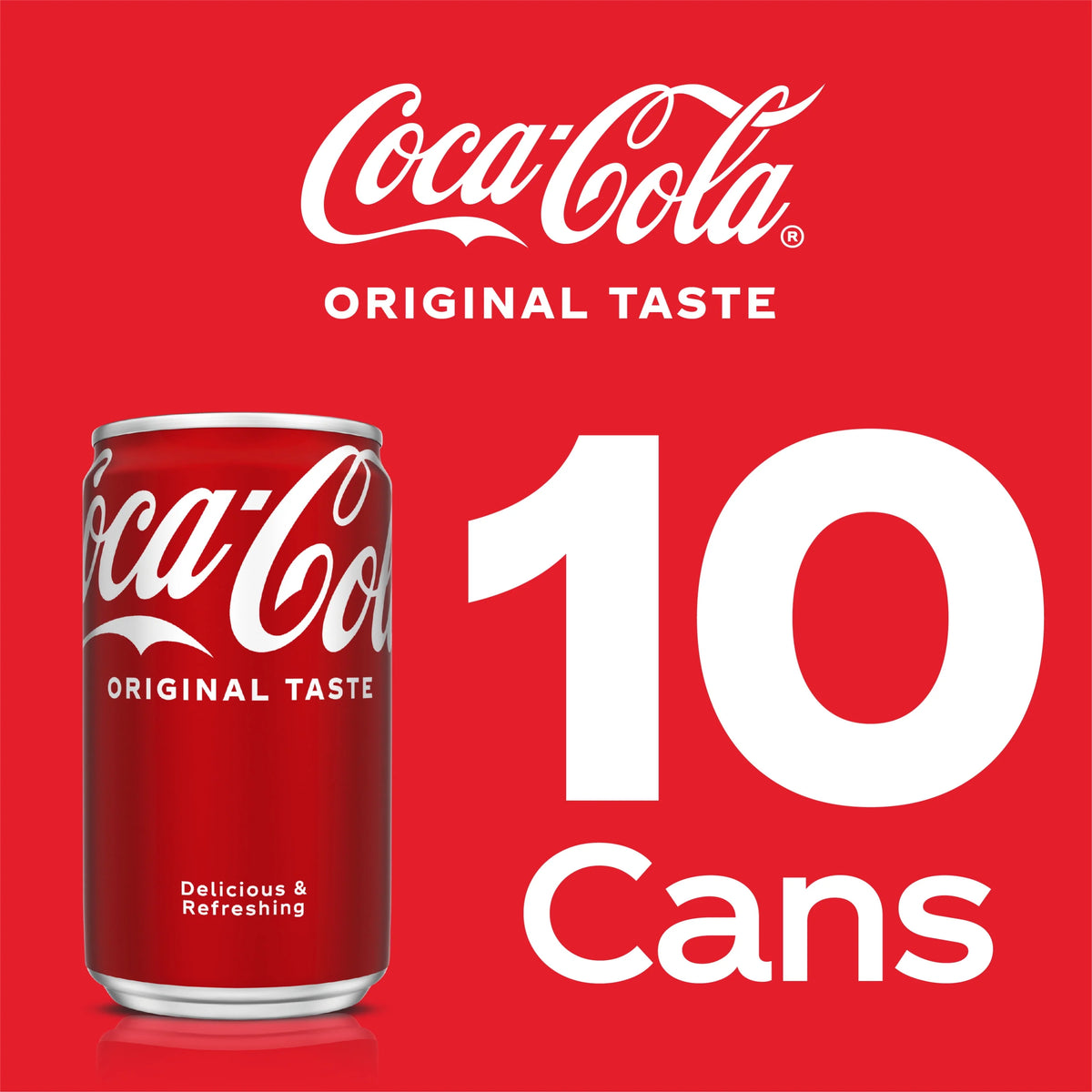 Mini Soda Pop Soft Drink, 7.5 fl oz, 10 Pack Cans T438