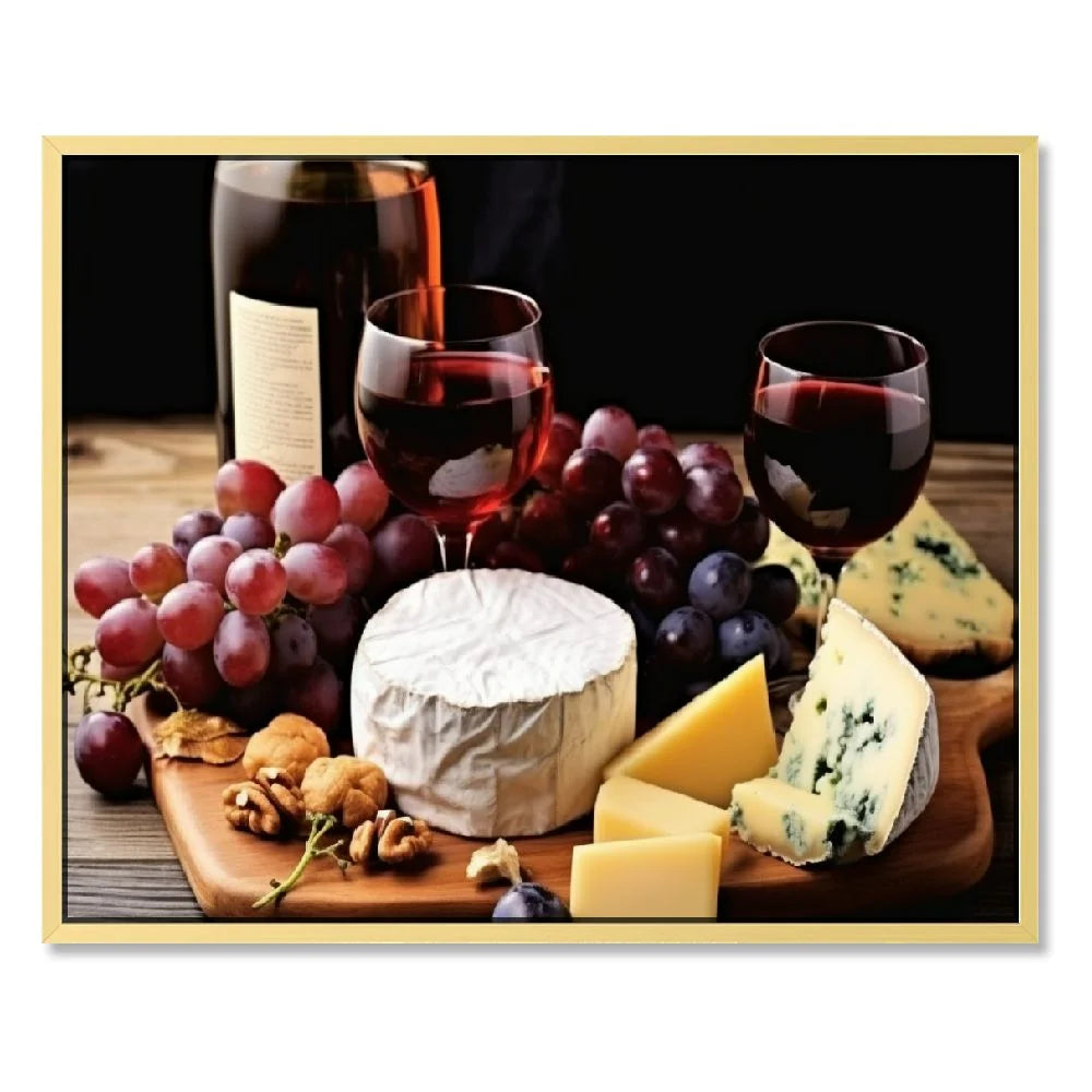 Wine Bottle Canvas Wall Art Decor Q4334