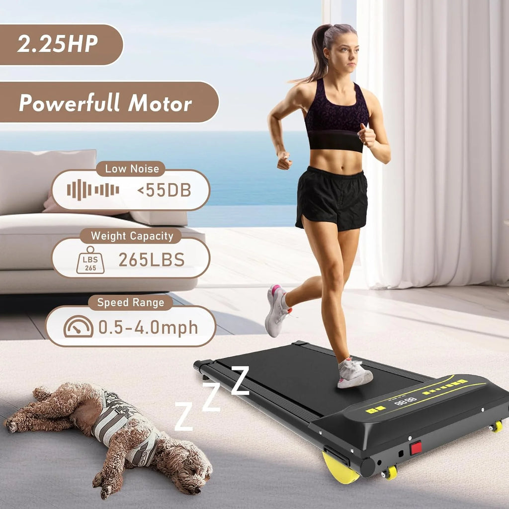 Portable Mini Treadmill with Remote Control Black G603