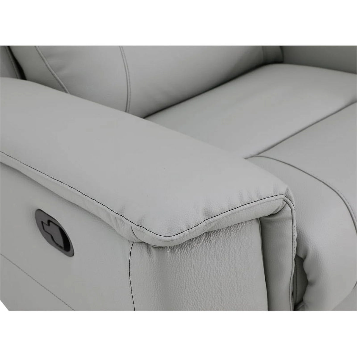Gray Faux Leather Upholstered Sofa D937801