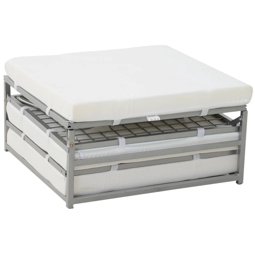 2 In 1 Grey Sofa Bed with Storage I288
