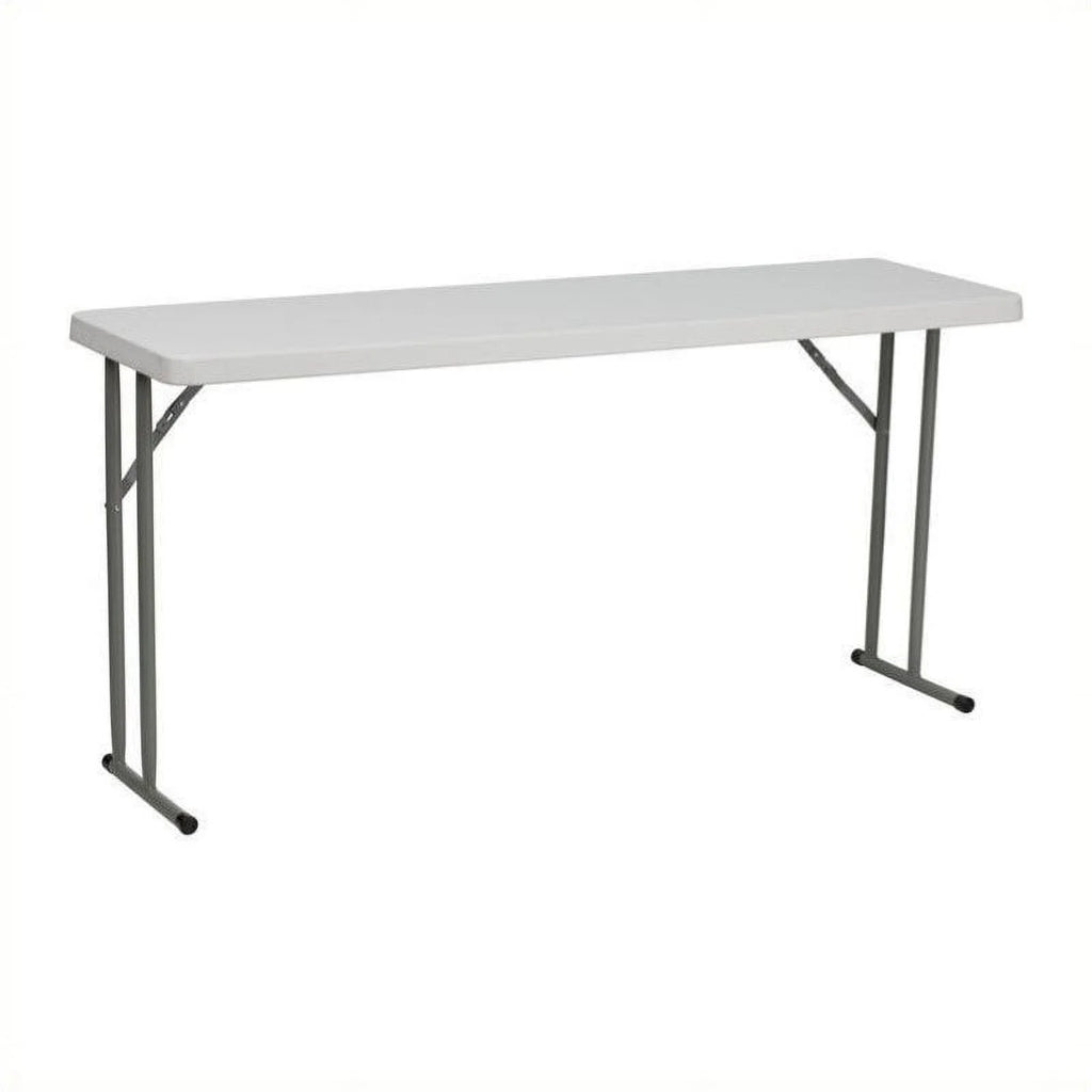 White Plastic Folding Training Table C21428