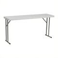 White Plastic Folding Training Table C21428